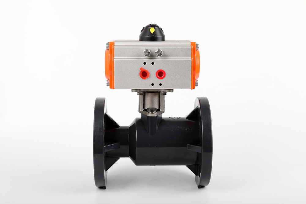 肃宁气动法兰一体球阀